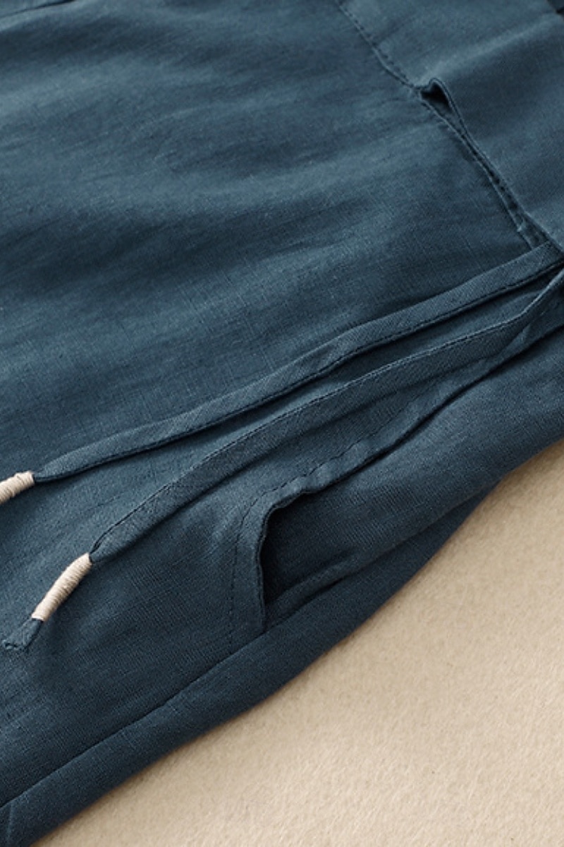 Per donna Pantaloni in cotone e lino Pantaloni Eleganti Moda Streetwear Lunghezza intera Naturale Semplice Tasca Elastico in vita All'aperto Confortevole Streetwear Uscire Aalbicocca Nero Blu Zenzero del 2025 a $30.99 –P18