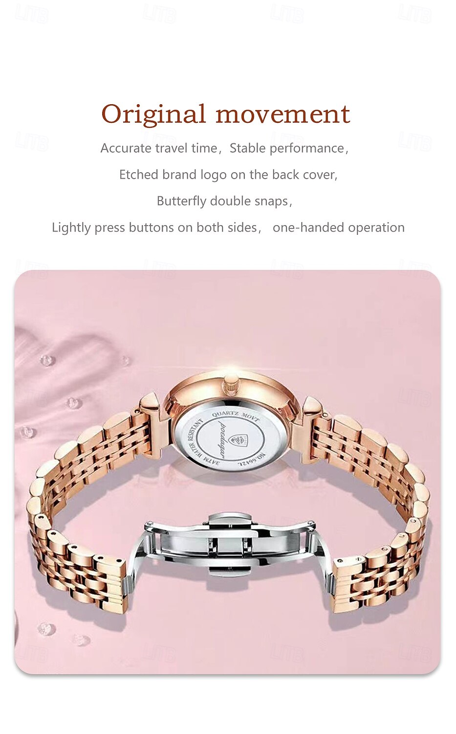 Women Quartz Watch Wrist Watch Retro Vintage Rhinestone Wristwatch Luminous Calendar Date Week Waterproof Stainless Steel Watch 2025 - $36.99 –P10