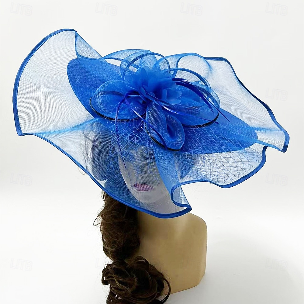 Headdress Sinamay Fedora Hat Wedding Evening Party Tea Party Horse Race Cocktail Vintage Cute With Feather Headpiece Headwear 2026 - $38.99 –P7