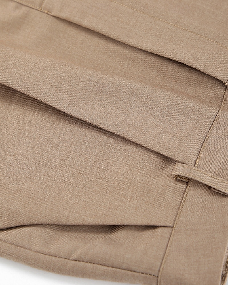 Femmes Actif Mode Chemisier Gilet Ensembles de Pantalons Sans manches Col en V Couleur Unie Dubbele Rij Knopen Extérieur Fête Noir Marron Gris Été Coupe régulière de 2025 ? $39.99 –P12