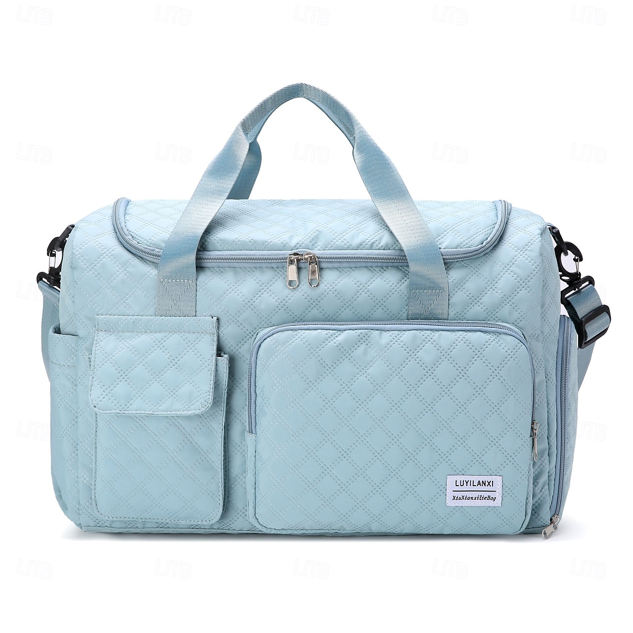 Sac de voyage week-end avec compartiment à chaussures, fourre-tout en tissu Oxford grande capacité avec fermeture éclair, sac à bandoulière matelassé pour ranger les vêtements, bagage de sport de nuit de 2026 ? $22.99 –P8