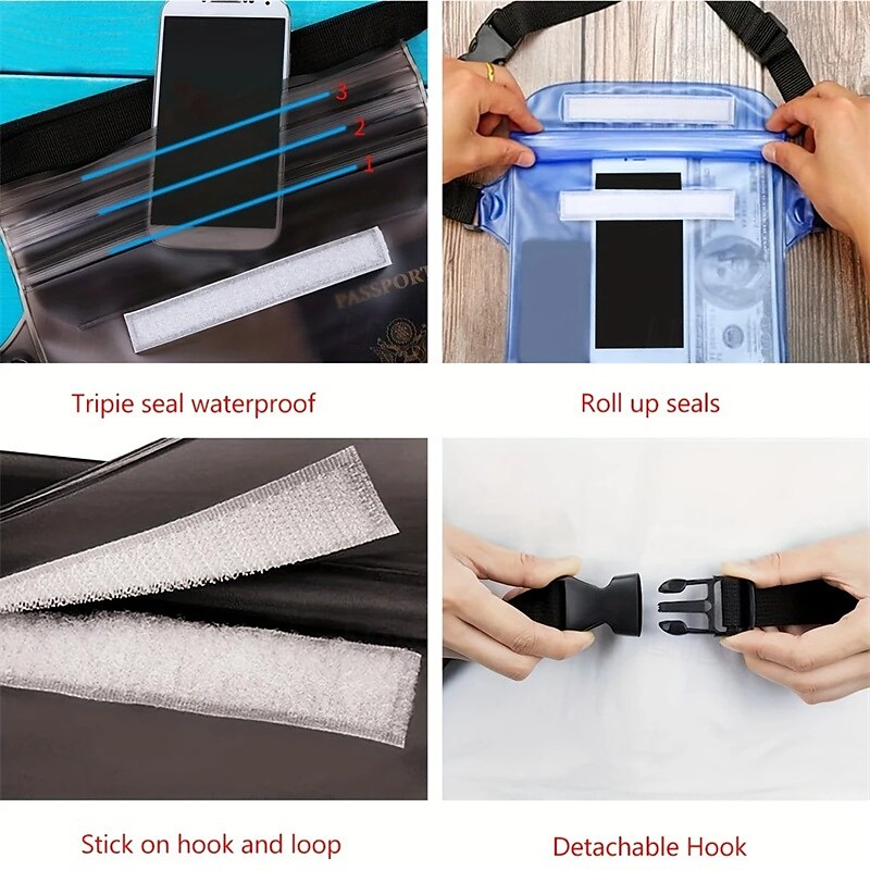Stay Dry And Comfortable Waterproof Pouch With Adjustable Waistband For Swimming Diving Boating Fishing And The Beach 2025 - $11.49 –P3