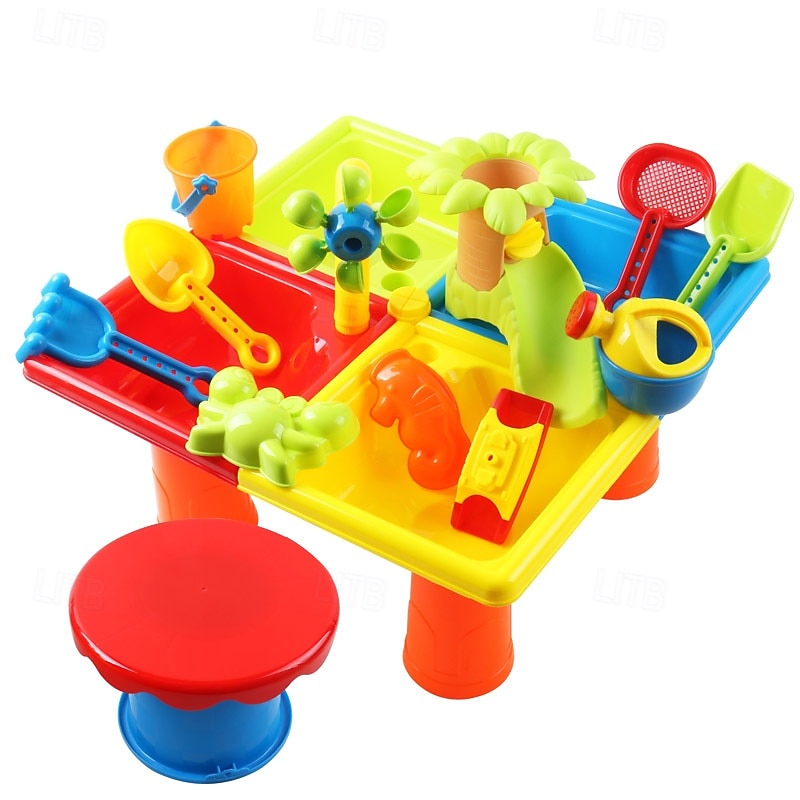watertafel voor peuters 3-5 1-3 - buiten watertafel voor kinderen - zand sensorische tafel strand zomer speelgoed zandbak activiteitentafel buiten water speelgoed spettertafel watertafel voor meisjes 2025 - $39.44 –P3