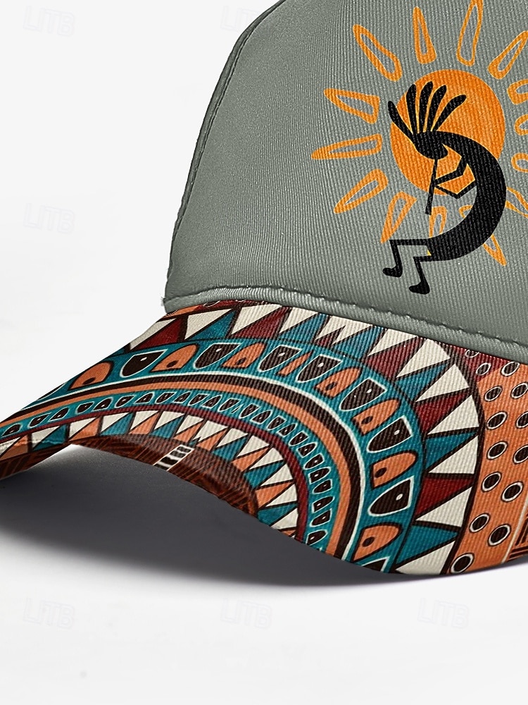 Cappellino da baseball da uomo con stampa mimetica e motivo tribale, cappello regolabile con protezione solare per sport all'aria aperta, escursionismo e abbigliamento casual del 2026 a $14.99 –P7