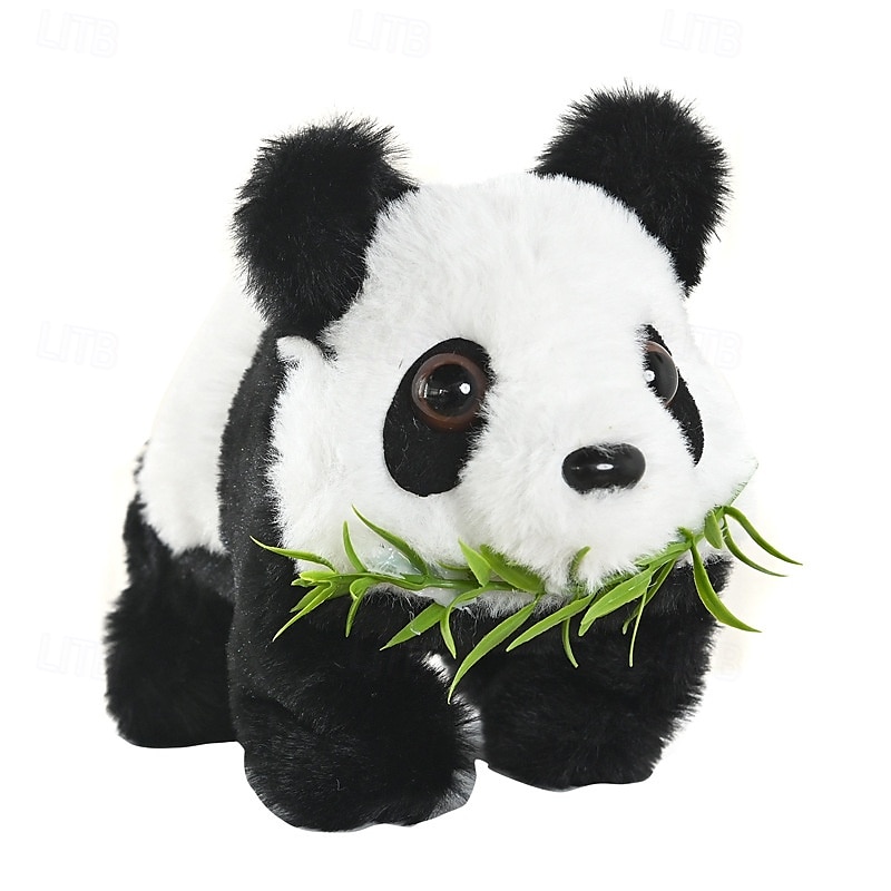 elektronisk panda leketøy med lyd for 3 barn interaktiv animert plysj leke panda walking  & svingende øre pedagogiske kosedyrgaver til småbarn gutter jenter bursdag xmas 2025 - $20.99 –P4