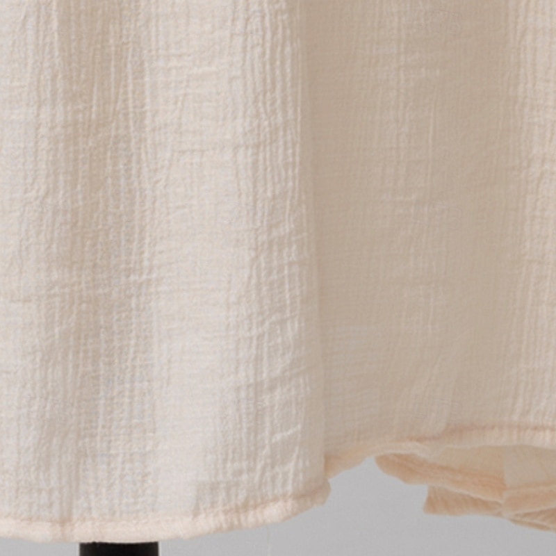 Dames Halflange jurk Cocktail jurk Bruiloft gast jurk Chiffon jurk Modieus Modern Vakantie Teaparty Weekend Normale pasvorm Effen Korte mouw V-hals Zwart Wit Blozend Roze Abrikoos Zomer 2025 - $23.99 –P14