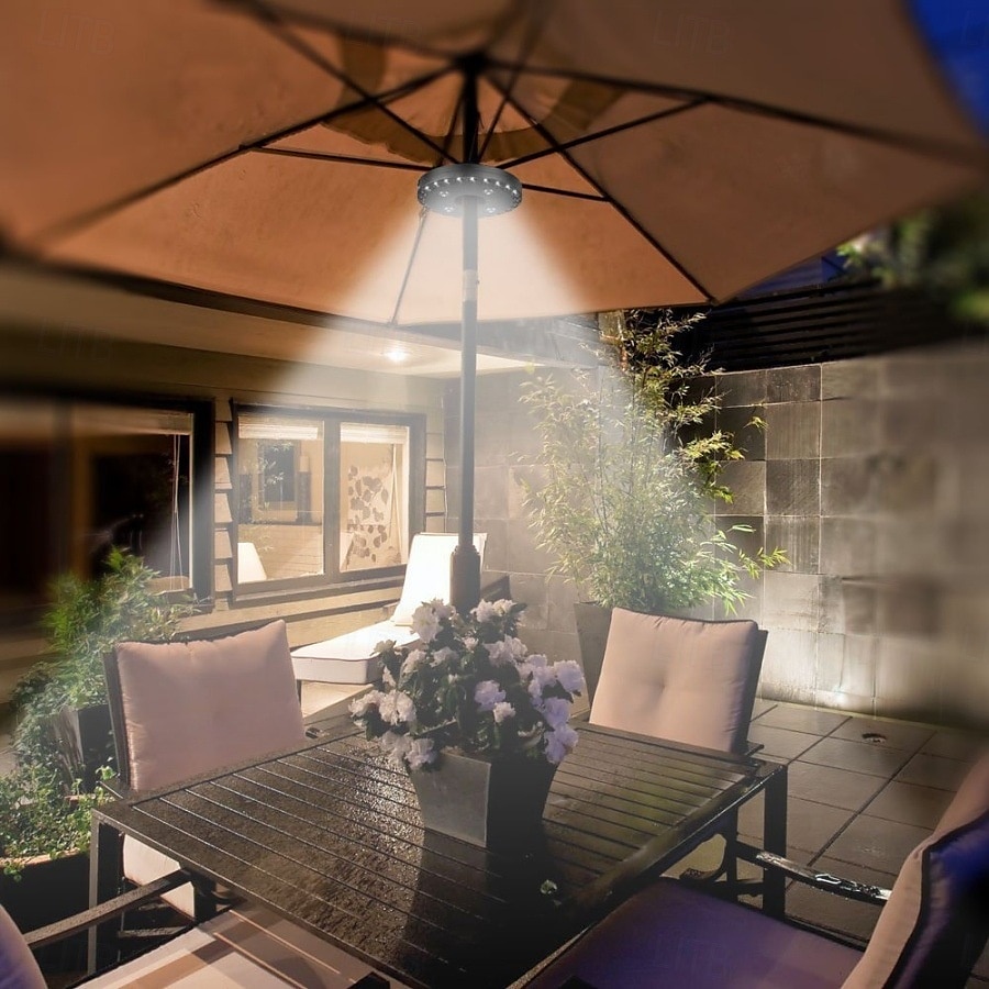 Patio Umbrella Light 3 Brightness Modes Cordless 28 LED Lights-4 x AA Battery Operated,Umbrella Pole Light for Patio Umbrellas,Camping Tents or Indoor Use 2025 - $13.49 –P8