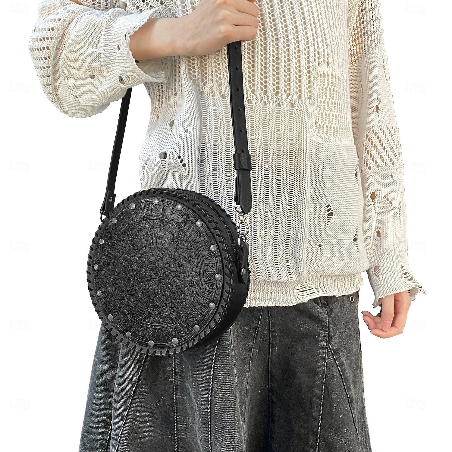 Retro Vintage Punk & Gothic Medieval Cosplay Costume Belt Pouch Dice Bag Viking Celtic Knight Ranger Fancy Dress Men's Women's Celtic Viking Halloween Masquerade Performance Stage Renaissance Fair 2025 - $34.99 –P12