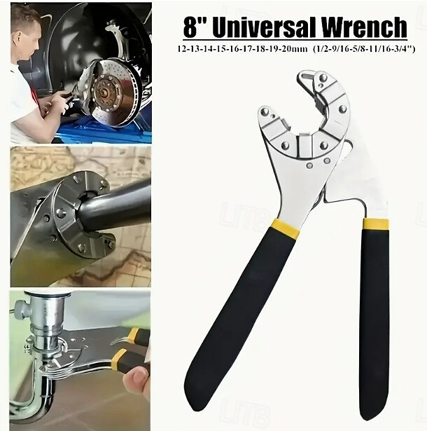Clé universelle 8", clé plate, clé magique, compatible avec les écrous inférieurs à 3/4" de 2025 ? $17.99 –P1