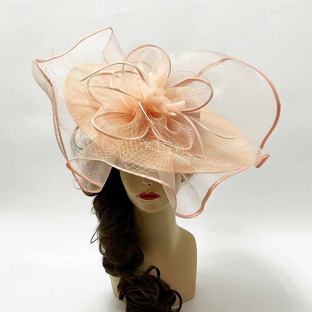 Headdress Sinamay Fedora Hat Wedding Evening Party Tea Party Horse Race Cocktail Vintage Cute With Feather Headpiece Headwear 2026 - $38.99 –P5