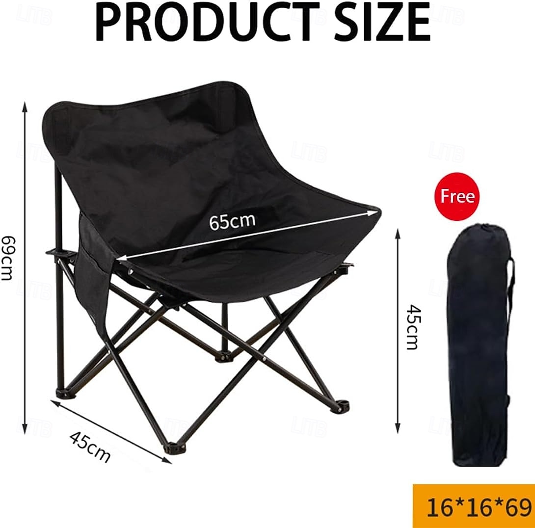 sedia da campeggio pieghevole, sedia portatile da esterno per pesca, escursionismo, picnic, campeggio, spiaggia, prato, concerto, sedia da campeggio compatta ultraleggera con borsa per il trasporto del 2025 a $17.49 –P3