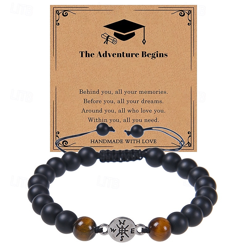 Cadeaux de fin d'études pour elle et lui, bracelets de fin d'études de la promotion 2025, bracelet boussole de fin d'études inspirant pour femmes, cadeau de fin d'études universitaires pour lui et de 2025 ? €8.99 –P5