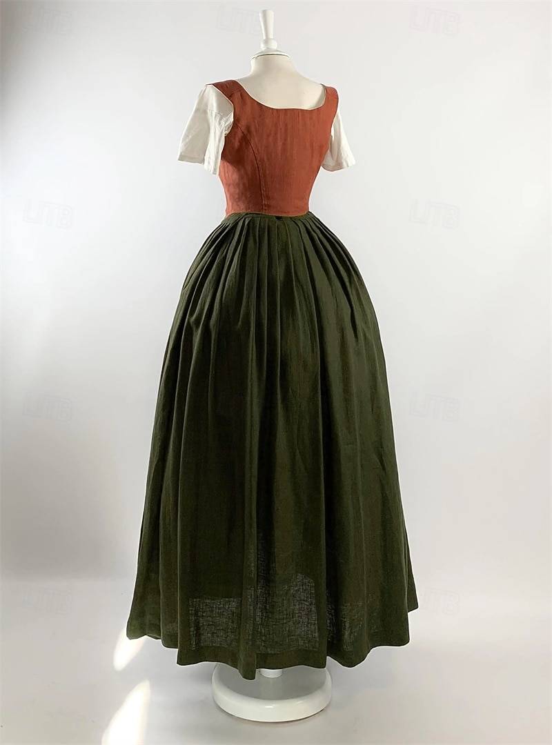 Středověké Renesanční Šaty Plesové šaty Dámské šaty Pokojská Viking Maškarní kostým Dámské Královský předvečer Všech svatých Karneval Plesová maškaráda Výkon LARP Ren Faire Dospělé Šaty 2026 - $169.99 –P8