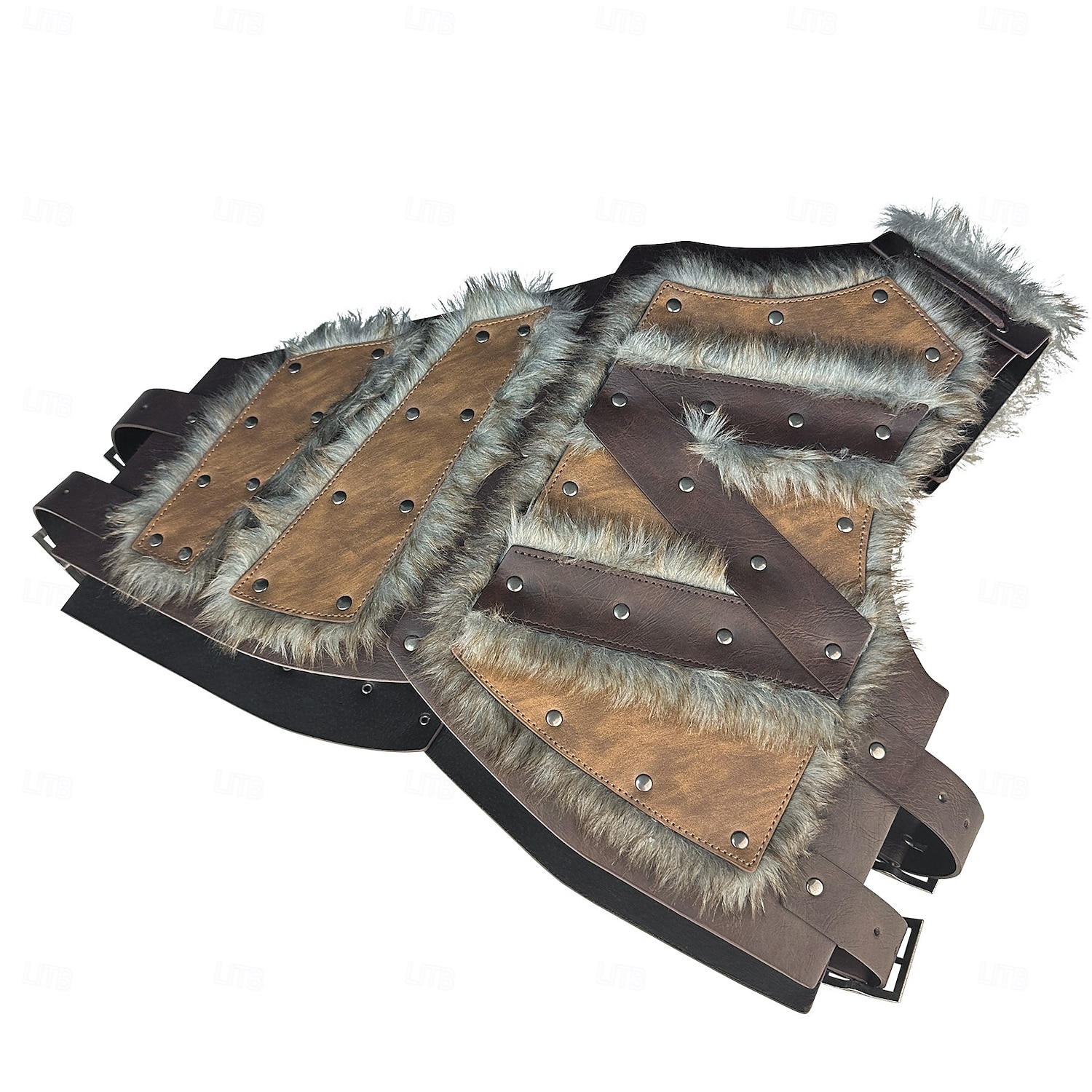 רטרו\וינטאג' ימי הביניים רנסנס כלי נשק ושריון נשף מסכות משמר החזה פיראט לוחם ויקינג שילדמיידן ניטים צבע אחיד תחפושות בגדי ריקוד גברים ויקינג האלווין (ליל כל הקדושים) קרנבל נשף מסכות 2026 - $69.99 –P6