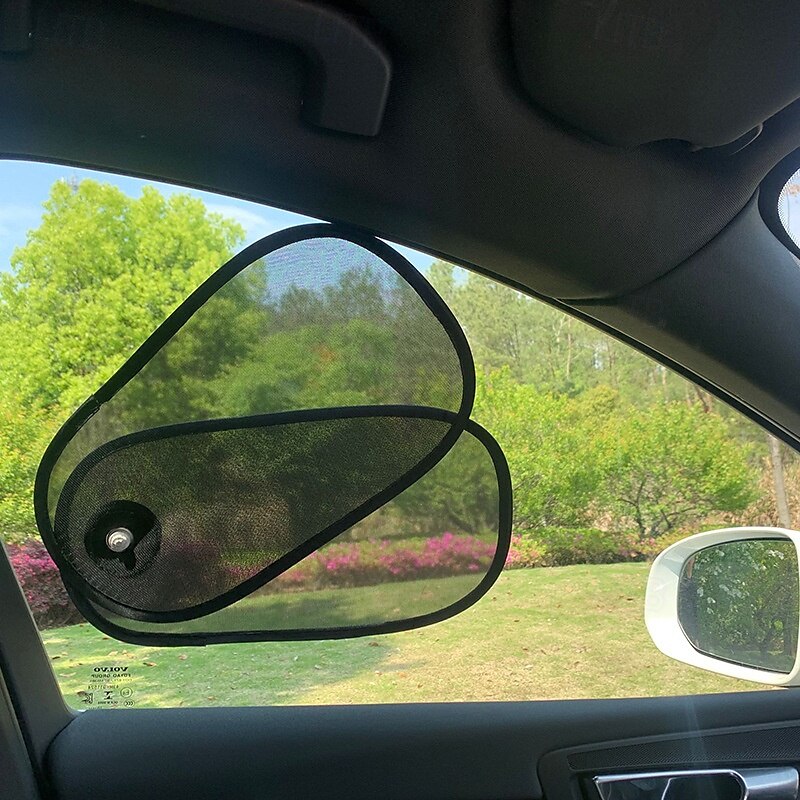 Protector solar para ventanas laterales de automóvil ajustable y retráctil con rotación protección UV y aislamiento térmico cortina universal para vehículos para anti-reflejo de día/noche 2025 - $24.99 –P2