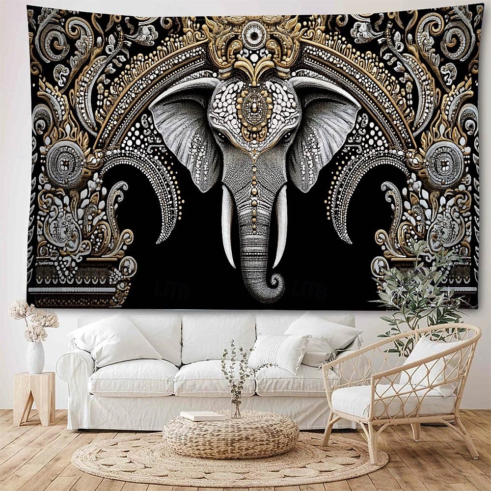 Подвесной гобелен с мандалой и слоном большой гобелен настенное искусство фотозадник одеяло занавеска декорация для дома спальни гостиной 2026 - $14.99 –P2