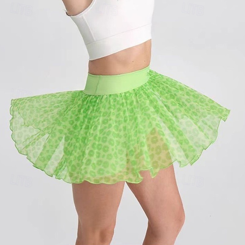 US Open Women's Tennis Skirts with Shorts Pleated Mesh Quick Dry Tennis Golf Badminton Leopard Checkered Skort Black Pink Green Tennis Clothing 2025 - $21.99 –P5
