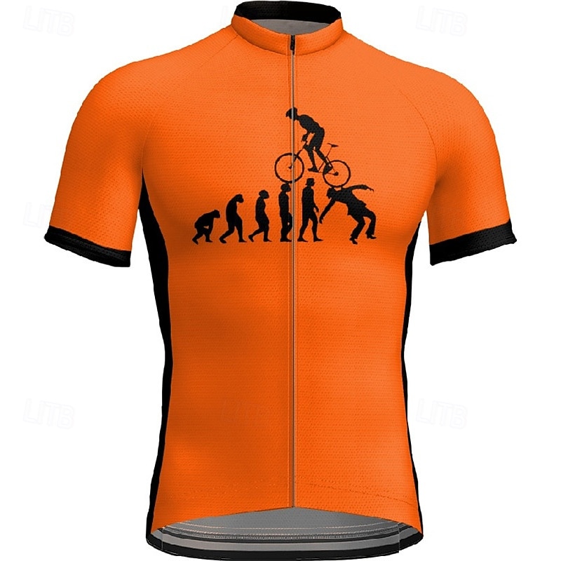 Men's Cycling Jersey Short Sleeve Bike Tee Tshirt Jersey with 3 Rear Pockets Mountain Bike MTB Breathable Quick Dry Anatomic Design Wicking Yellow Red Blue Graphic Sports Clothing Apparel 2025 - $23.19 –P8