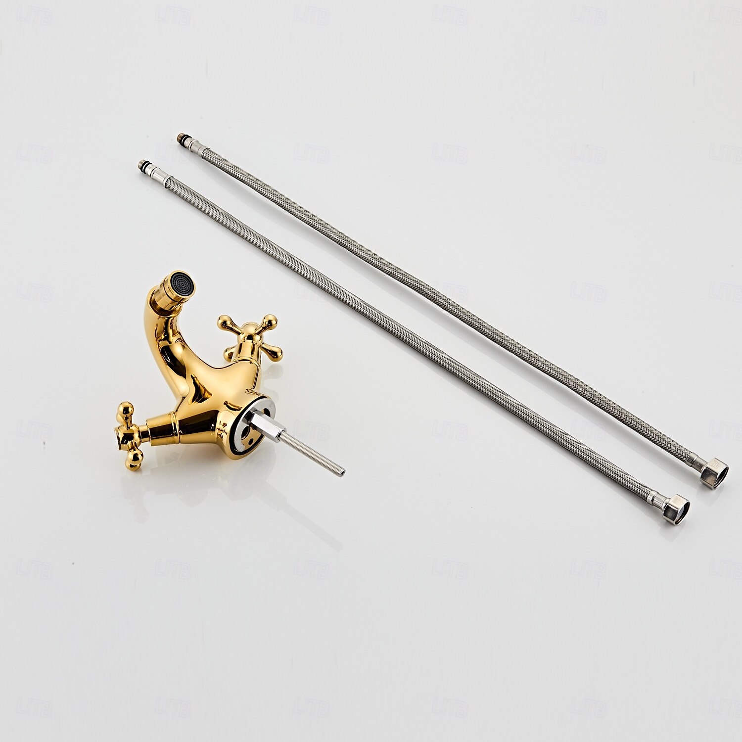 Robinet de lavabo - Classique Électroplaqué Ensemble central Deux poignées un trouBath Taps de 2025 ? $105.99 –P8