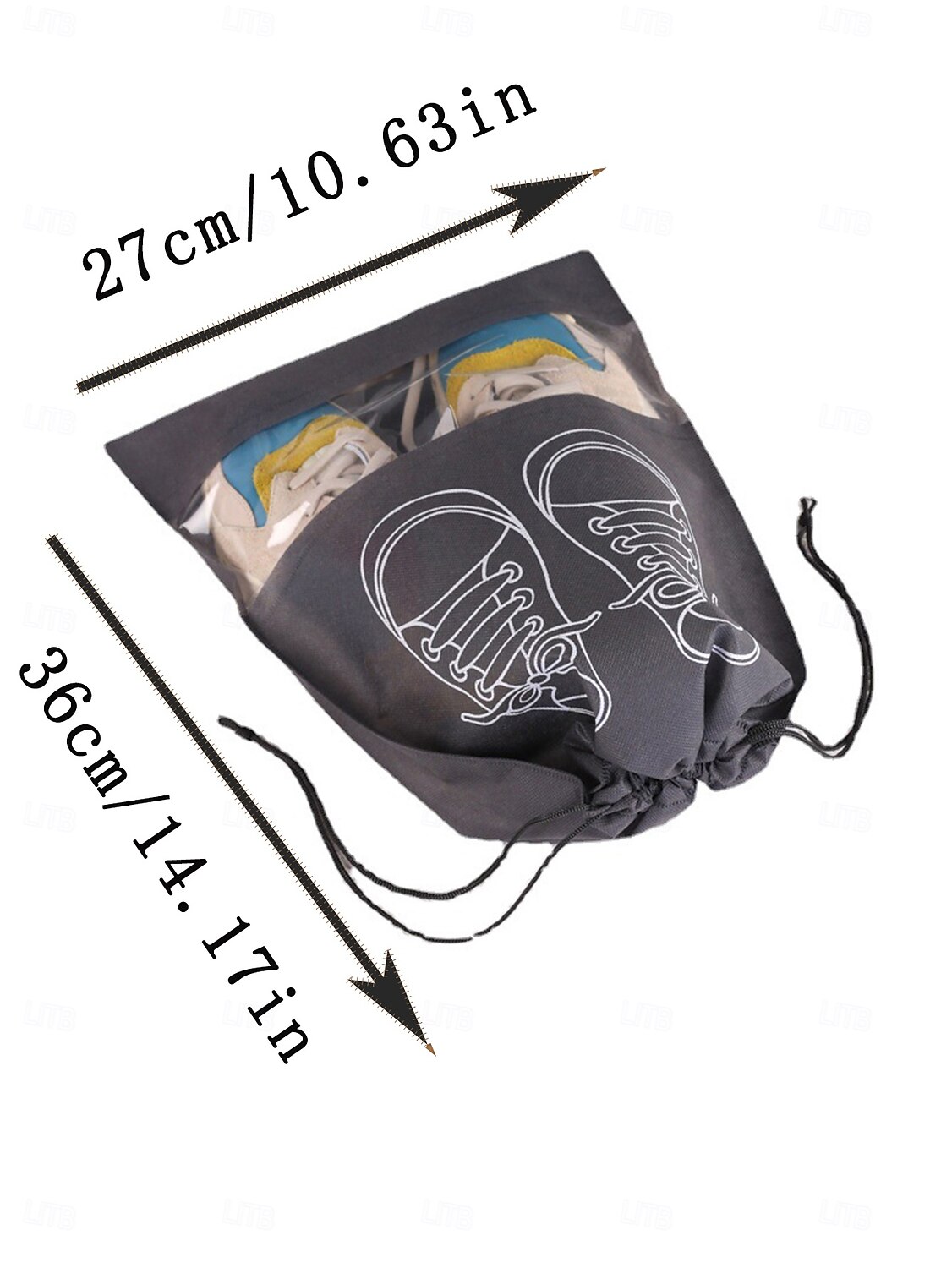 5/10 peças de bolsas para sapatos de viagem, organizador transparente à prova d'água e poeira para armazenamento de sapatos para bagagem, bolsa portátil para sapatos para viagens de negócios e férias de 2026 por $9.99 –P11