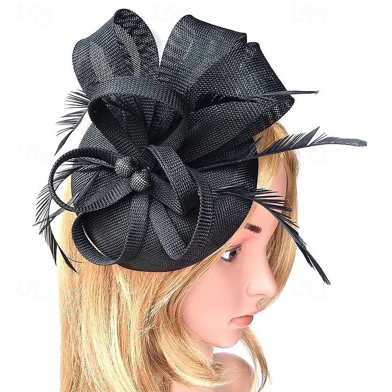 Elegancja Nakrycie głowy Kapelusz Fascynatory Fascynator Dama Strój na bal maskowy Damskie derby Wesele Ascot Dla dorosłych Kapelusz Wiosna i lato 2026 - $56.99 –P14