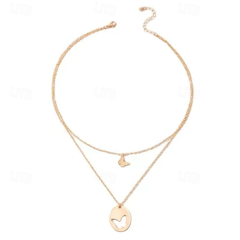 colier cromat dama elegant simplu dulce clasic colier pentru aniversare petrecere ziua de nastere 2025 - $14.99 –P4