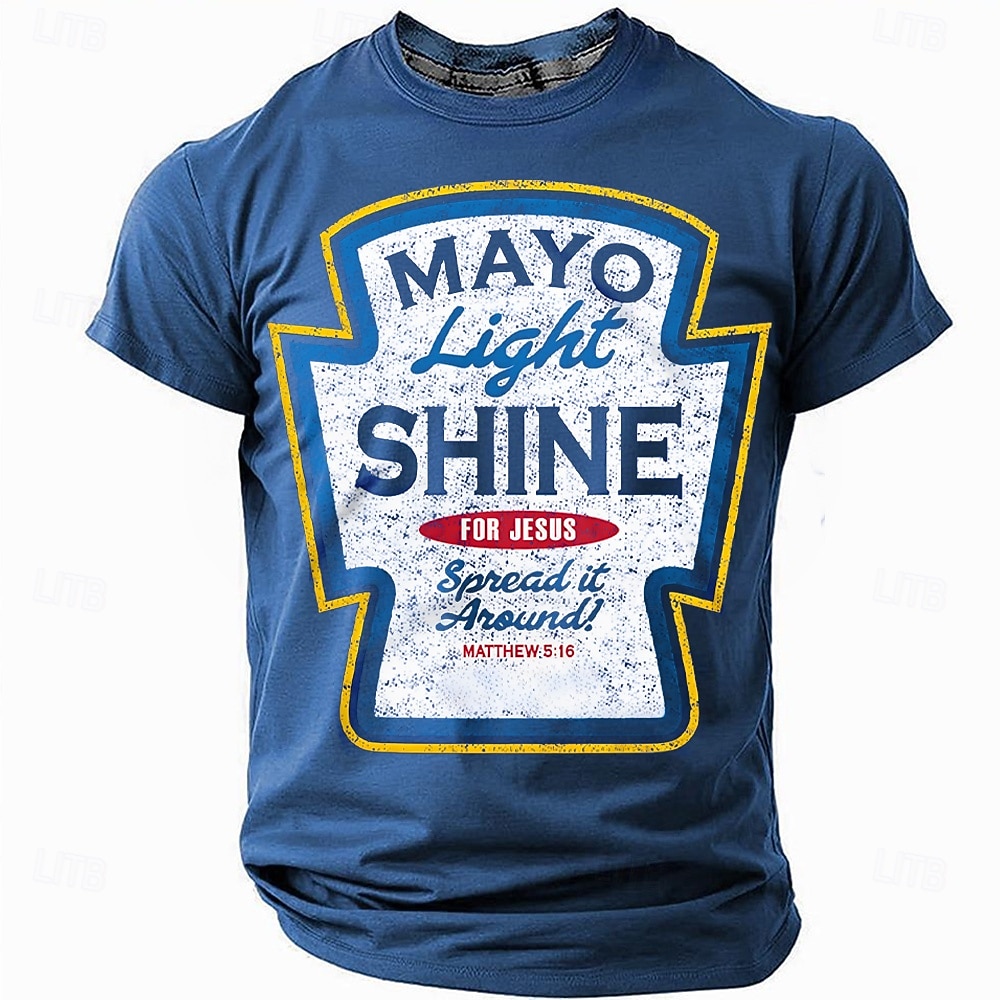 Semana Santa Hombre Gracioso Jesús Camiseta Manga Corta Camiseta Impresión 3D Cuello Barco Camisa Moda Diario Design Fiesta Calle Casual Azul Piscina Verano Primavera Ropa S M L XL XXL XXXL 2026 - $19.49 –P1