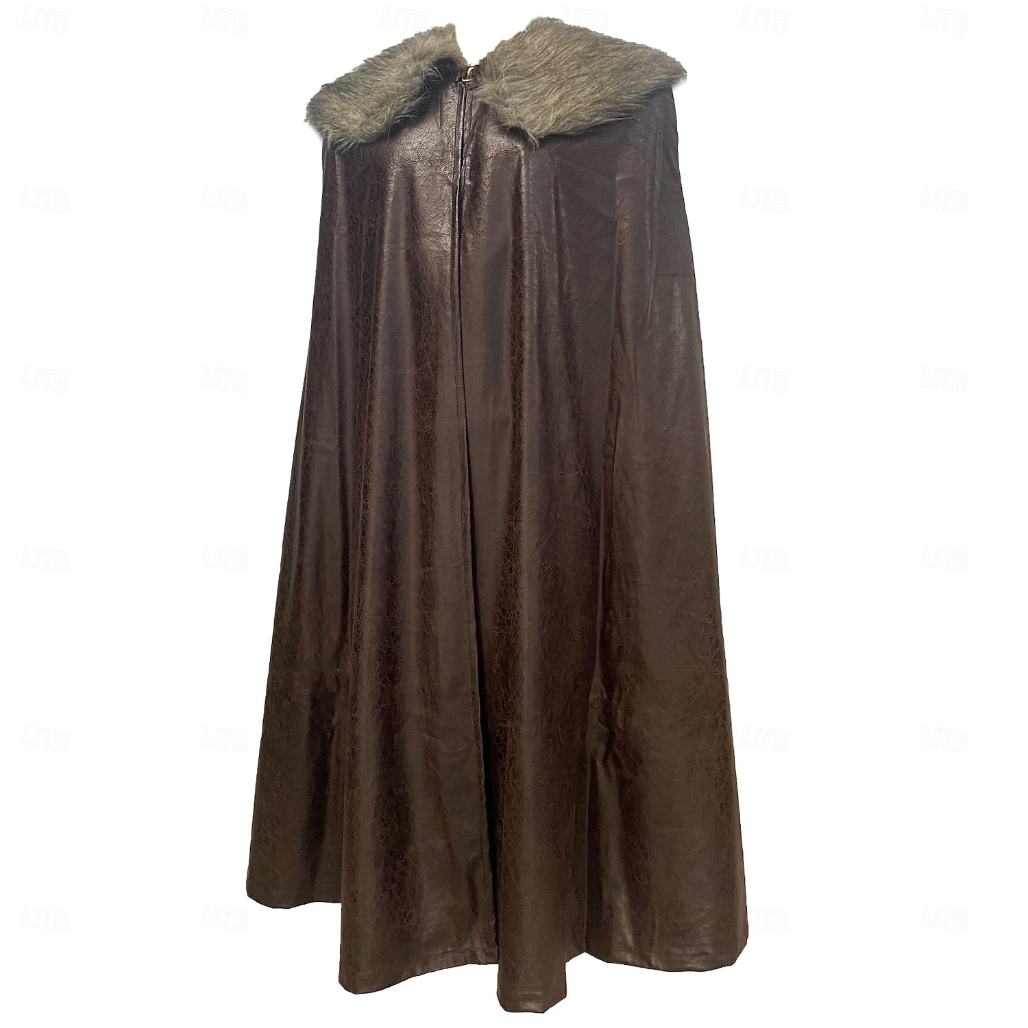 Retro Vintage Mittelalterlich Umhang Maskerade Pirat Wikinger Aristokrat Kostüm Herren Vikinger Karneval Neujahr Maskerade Veranstaltung / Fest Erwachsene Umhang Herbst Winter 2025 - $62.99 –P3