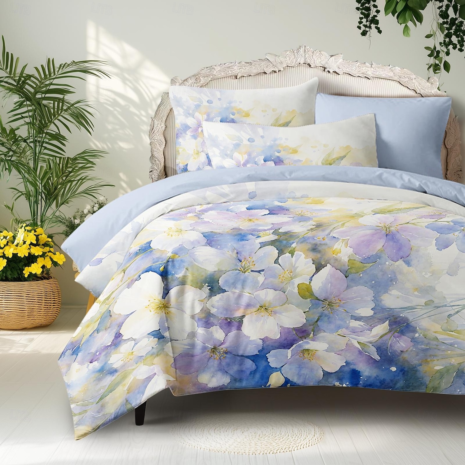 Floral Duvet Cover Set 100% Cotton Soft and Breathable Bedding Featuring Colorful Flowers Lightweight and Durable Quilt Cover Comfortable for All Seasons Easy to Care 2025 - $60.99 –P2