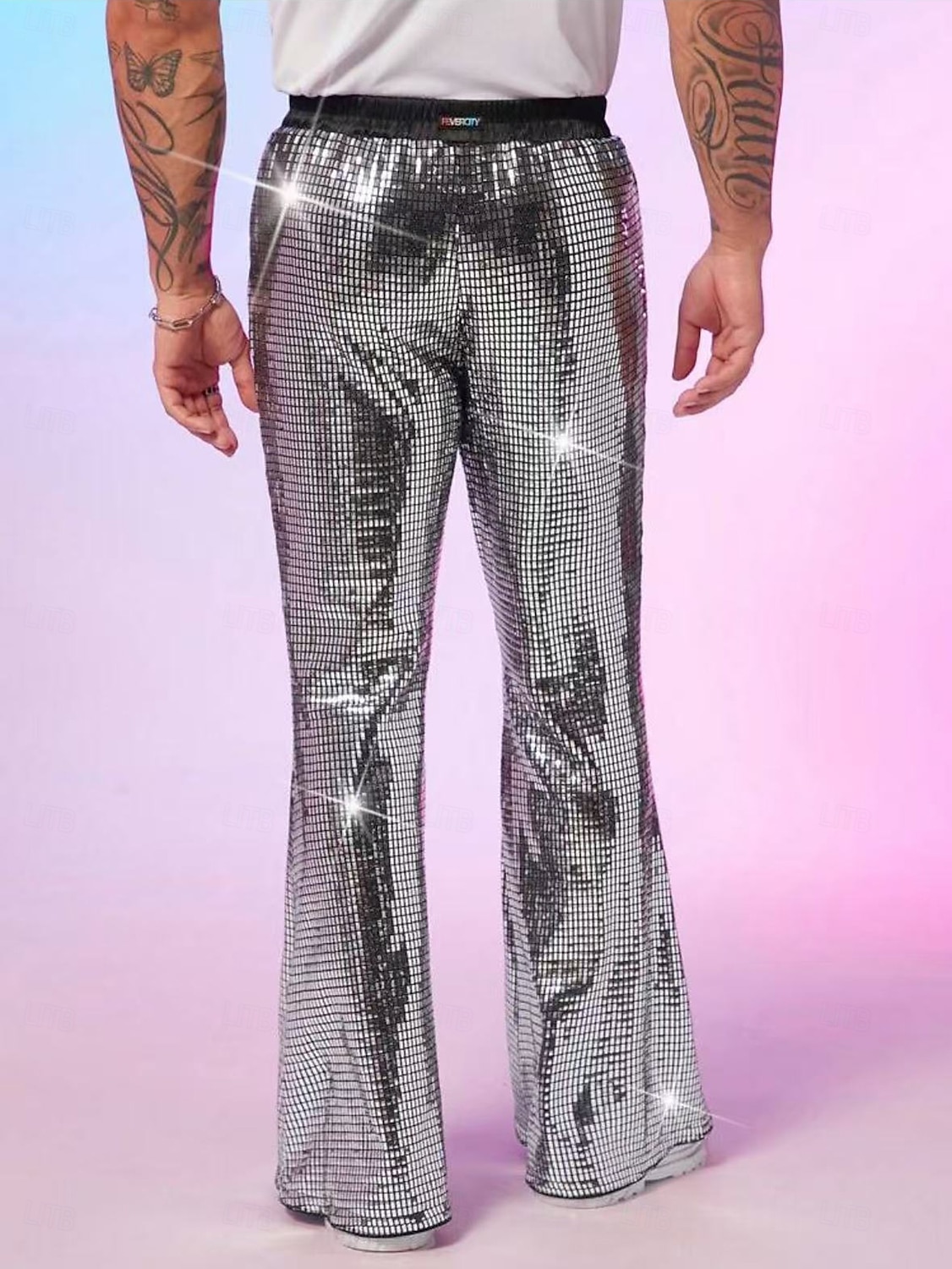 Retro Vintage 1980s Bell Bottom Pants Disco Sequin Bootcut Men's Halloween Carnival Pride Parade Pride Month Adults' Pants All Seasons 2025 - $32.99 –P3