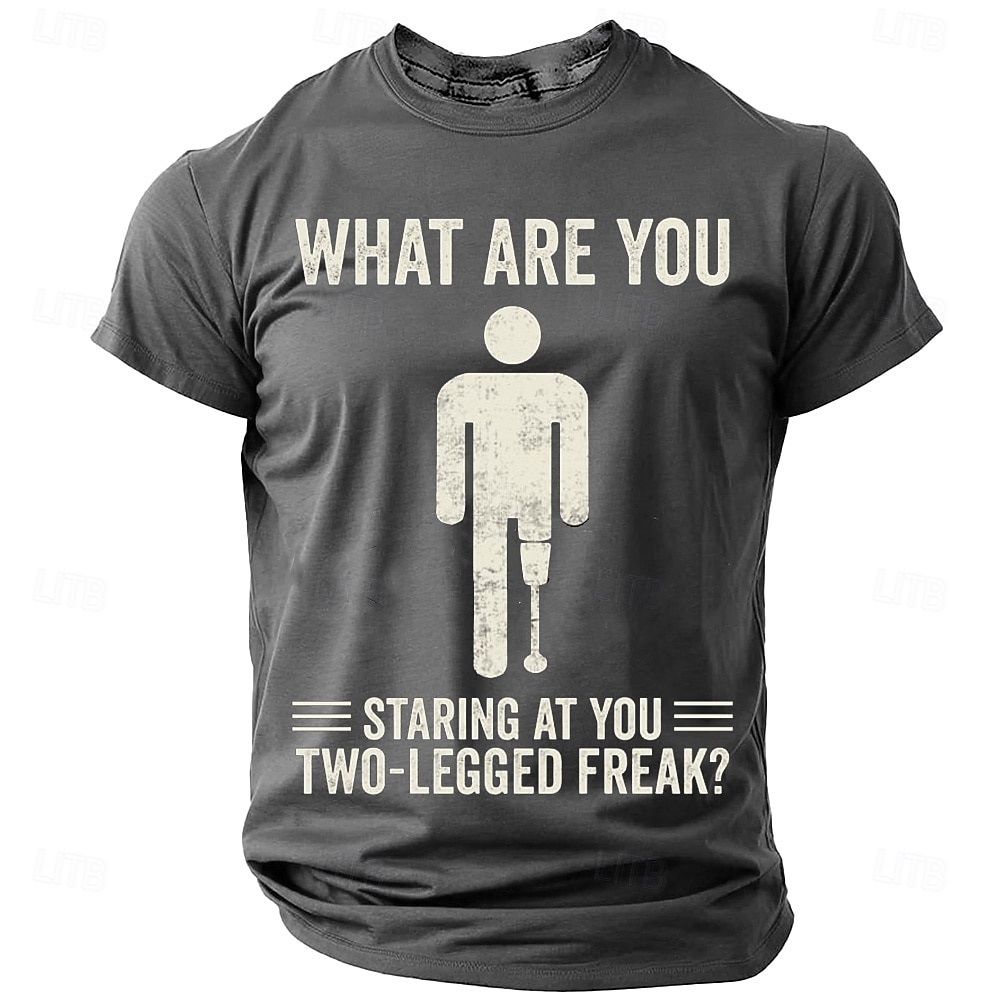 Herren Lustiger Slang Sarkasmus T Shirt Kurzarm T-Shirt 3D-Druck Rundhalsausschnitt Hemd Mode Täglich Lässig Straße Lässig Täglich Schwarz Blau Grün Sommer Frühling Ganzjahres Bekleidung S M L XL XXL 2025 - $17.99 –P3