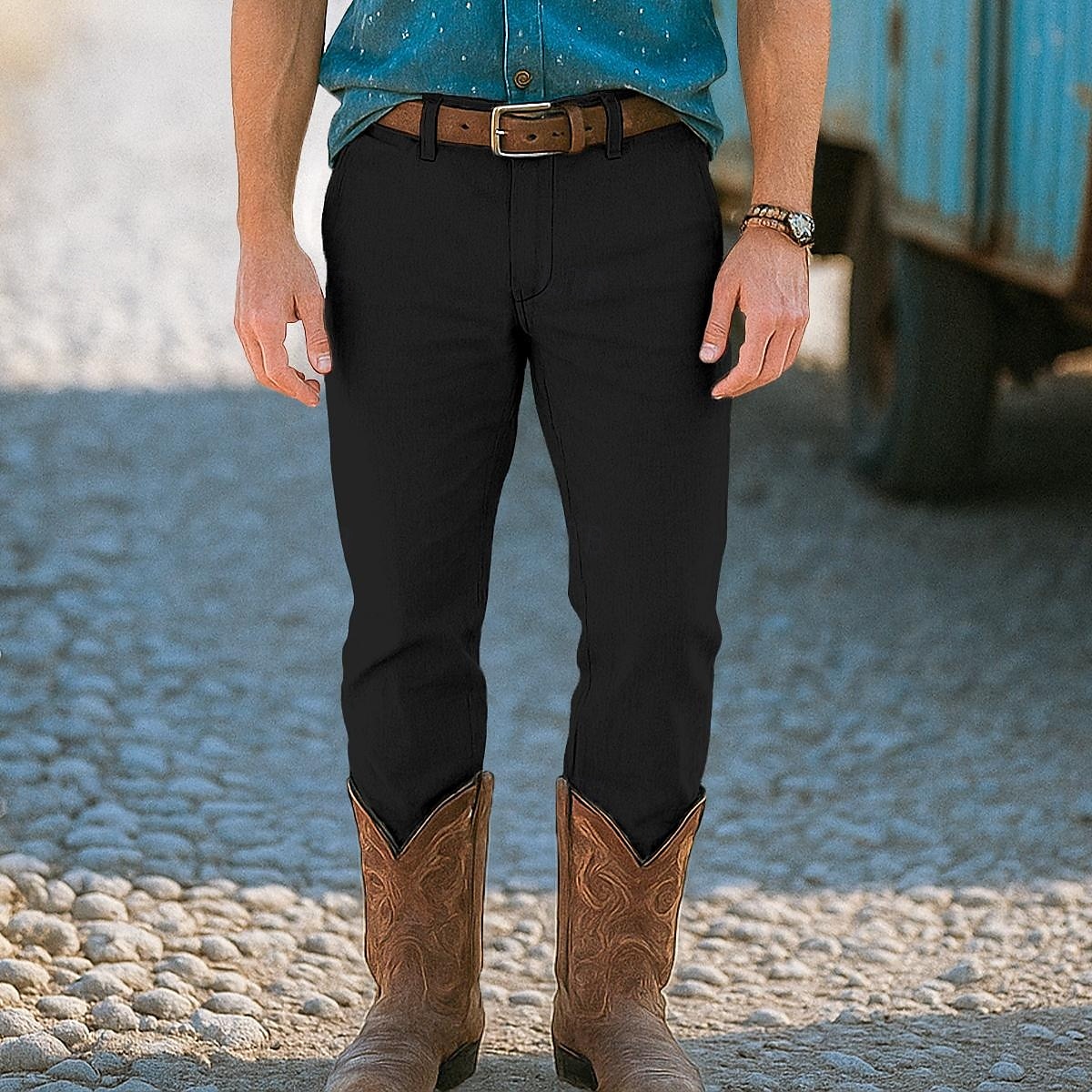 Hombre pantalones de traje Pantalones de lino Pantalones Pantalones de verano Pantalones de playa Bolsillo delantero Pierna recta Plano Comodidad Transpirable Longitud total Formal Negocio Festivos 2025 - $25.99 –P11