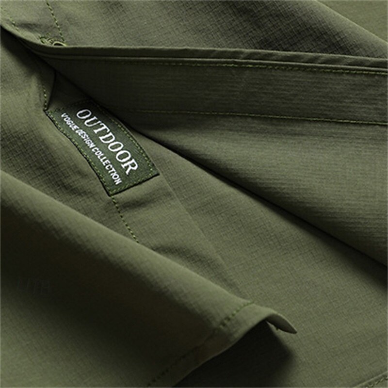 Per uomo Camicia Camicia Estiva Camicia casual Camicia con Bottoni Camicia cargo Nero Kaki Verde militare Beige Manica Lunga Semplice Colletto a Camicia Vacanza Camicia hawaiana Tasca Abbigliamento del 2025 a $42.99 –P6