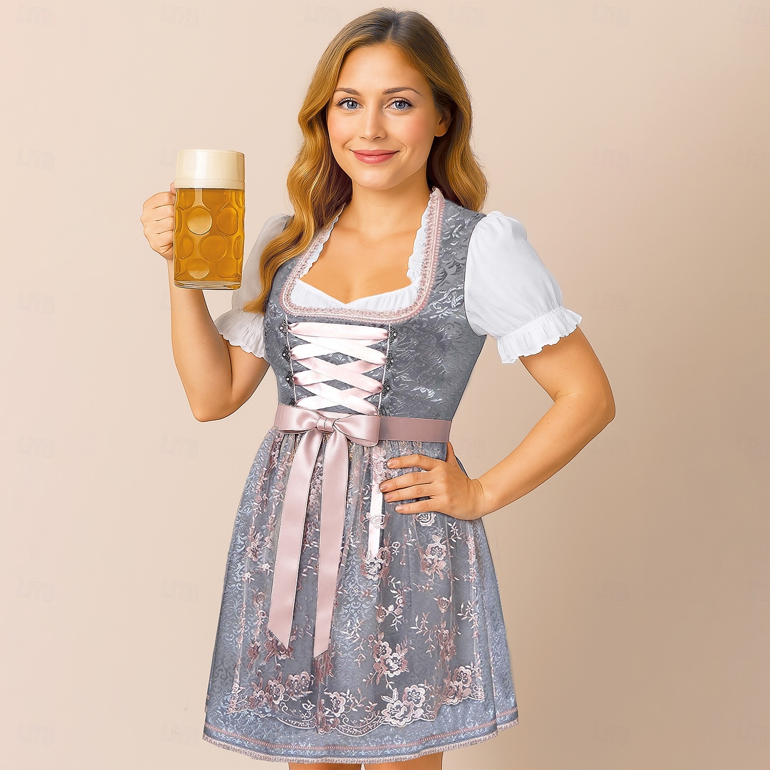 Oktoberfest Jurken Dirndl Trachtenkleider Mini lengte hulp in de huishouding Bavarian Duits München Weiden Dames Doek in traditionele stijl 2026 - $68.99 –P13
