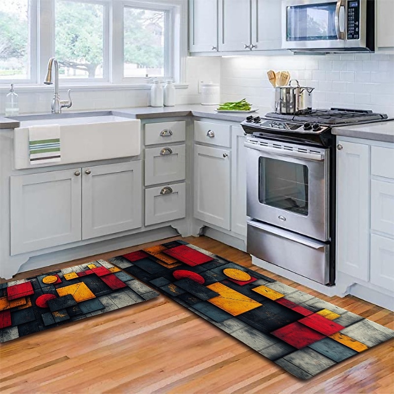 textura de madeira tapete de cozinha corredor tapetes tapetes de área lavável para quarto sala de estar cozinha banheiro tapetes antiderrapantes de 2026 por $19.99 –P7