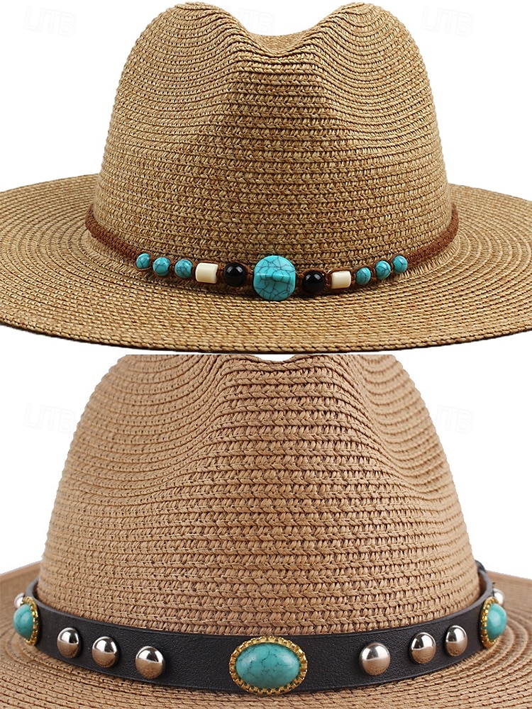 västerländsk hattdekorationsband - kohuvud, läder- och fjäderdekoration för cowboy- och cowgirlstil, perfekt för festivaler, rodeos och utomhusevenemang 2025 - $9.99 –P5