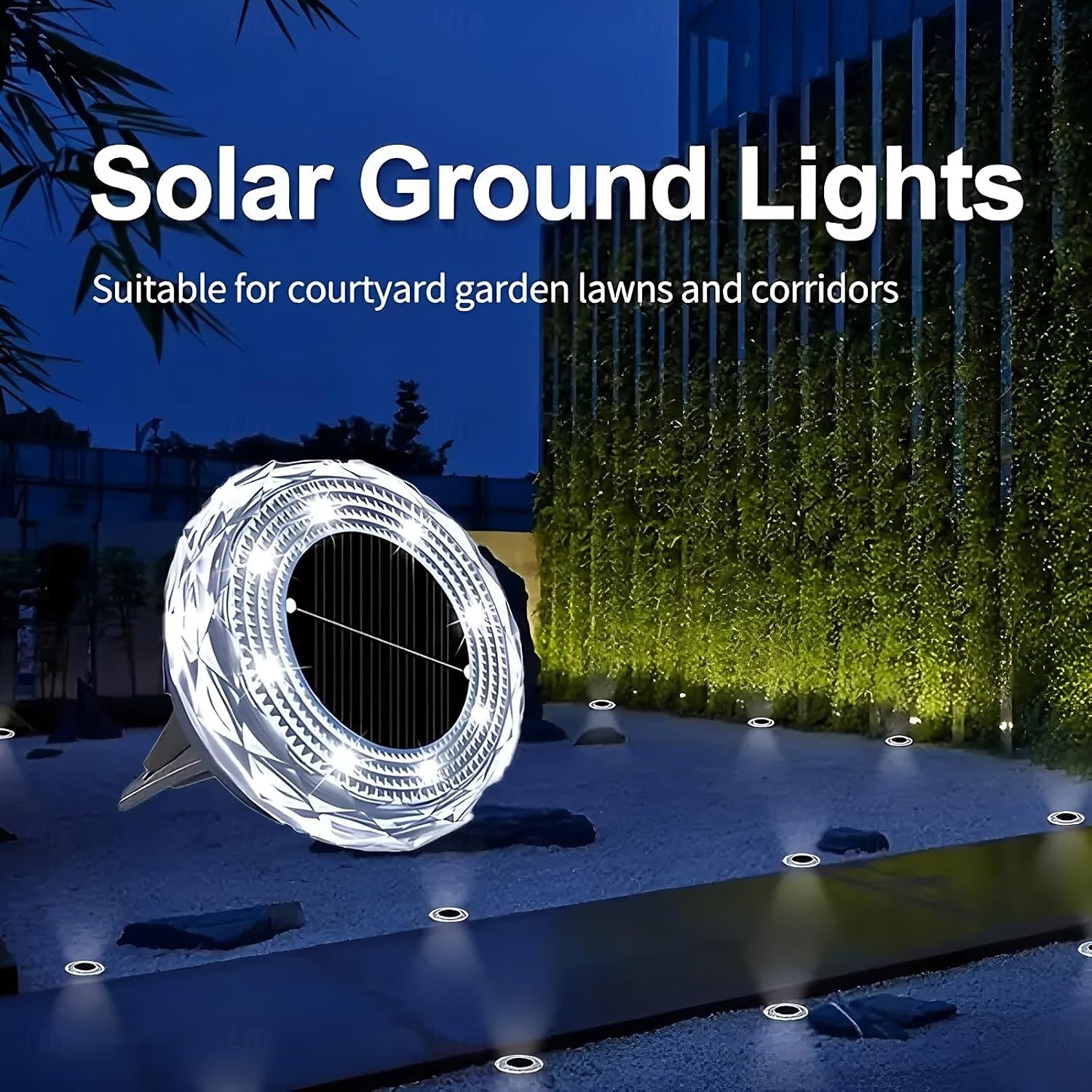 Lampes solaires d'extérieur à 8 LED, disques solaires plats, étanches IP65, éclairage d'allée à énergie solaire pour jardin, pelouse, patio, cour, chemin, paysage, blanc froid de 2025 ? $6.99 –P5