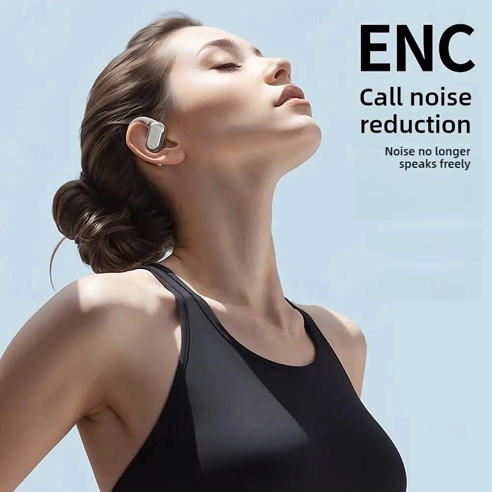Q18 Ear Hanging Full Color Touch Screen Noise Reduction Bluetooth Earphones Multi functional Touch Screen OWS Ear Hanging 2025 - $27.99 –P7