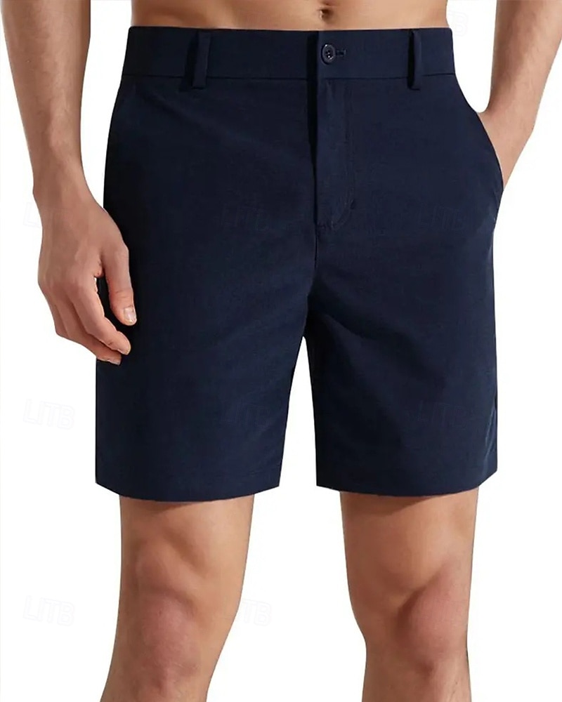 Per uomo Shorts eleganti Shorts da Lavoro Pantaloncini da golf Tasca Semplice Comodità Traspirante Lunghezza al ginocchio All'aperto Affari Sport Casual Blu Cachi del 2026 a $24.99 –P2