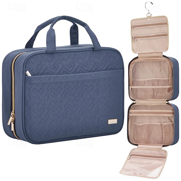 γυναικεία τσάντα περιποίησης ταξιδιού  & άνδρες, αδιάβροχη τσάντα μακιγιάζ με κρεμαστό γάντζο και πολλαπλές τσέπες, τσάντες καλλυντικών για γυναίκες, είδη πρώτης ανάγκης για ταξίδια, 2026 - $27.99 –P9