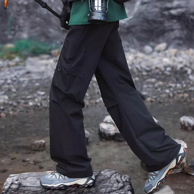 2025年 男性用 カーゴパンツ ハイキング パンツ 戦術パンツ 軍隊 アウトドア レギュラー 防水 速乾性 パンツ ドローストリング 弾性ウエスト ブラック ベージュ 狩猟 登山 キャンプ / ハイキング / ケイビング M L XL XXL XXXL コレクション – $19.99 –P1