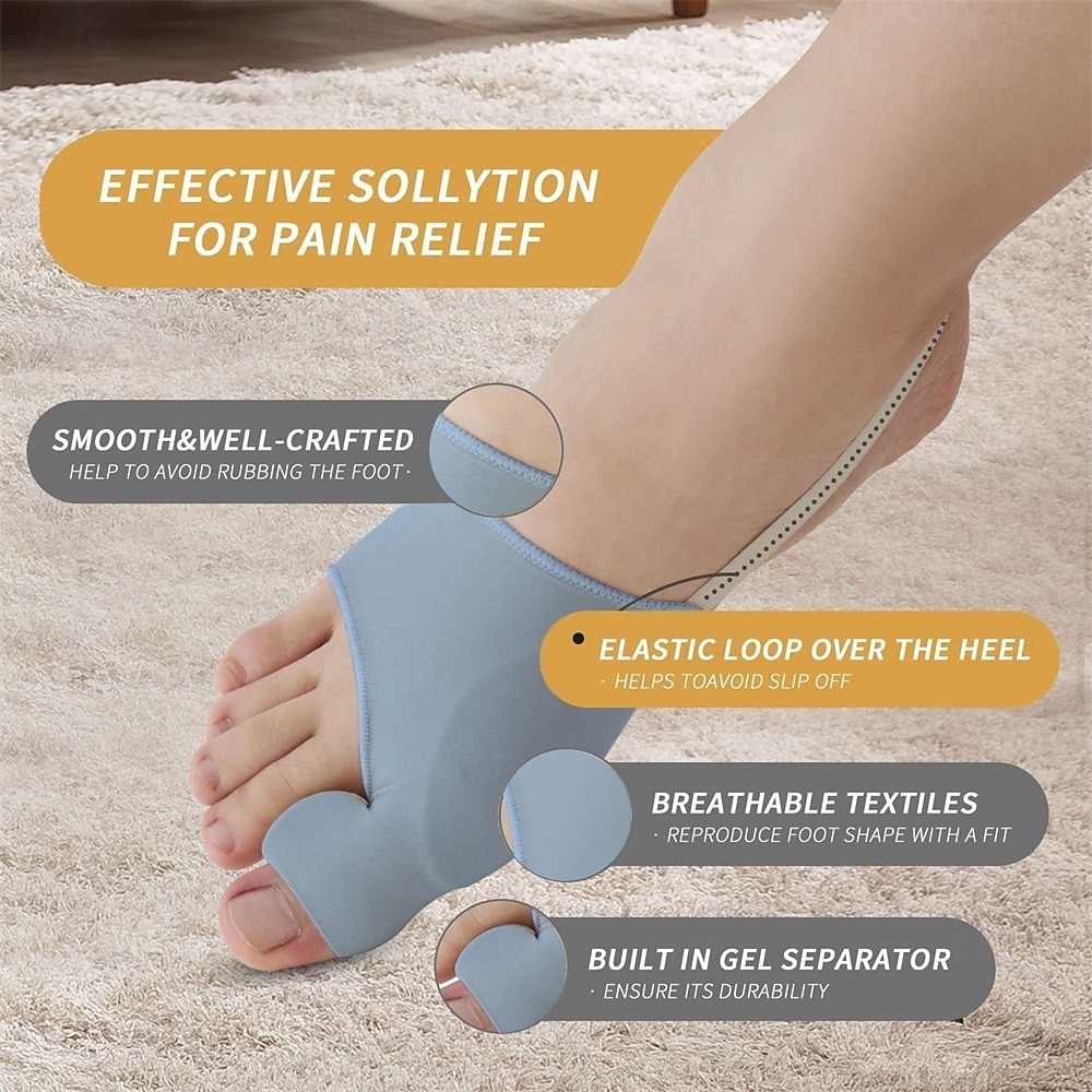 2Pcs Bunion Corrector for Women Men Big Toe Straightener Bunions Correction Women Men Bunion Splint Bunion Pads for Bunions Relief Hallux Valgus Pain Relief Comfortable Breathable for Day Night 2026 - $17.49 –P3