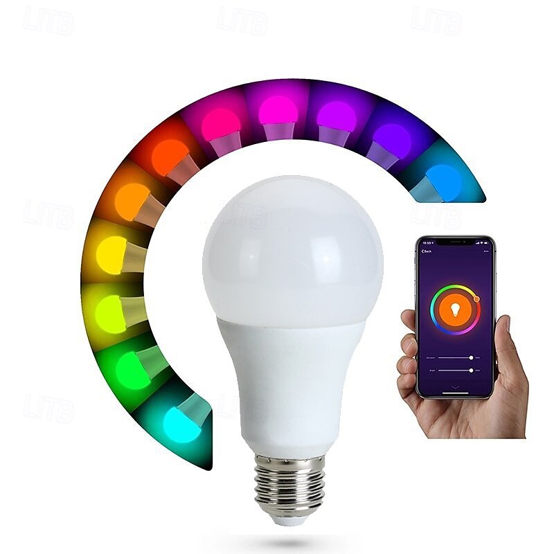 rgb unenomainen 16 värin älyvalot bluetooth-ohjain sopii olohuoneeseen moottoripyörän oheislaitteiden sisustukseen kodin sisustukseen kuplalamppu 2025 - $27.99 –P2