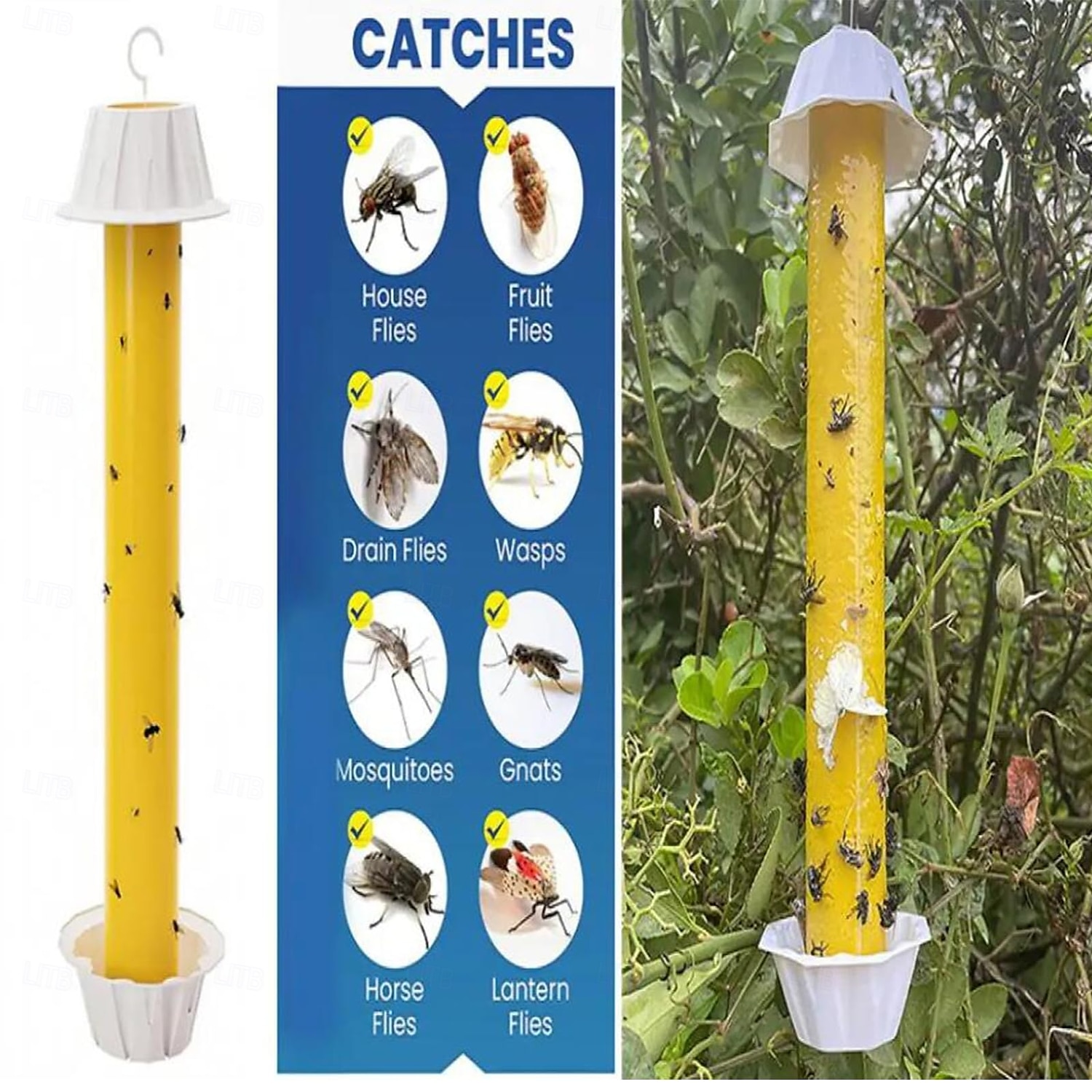 volare  &stick appiccicoso per insetti e zanzare - colla per mosche resistente e atossica per campeggio all'aperto &fattorie del 2025 a $14.99 –P9