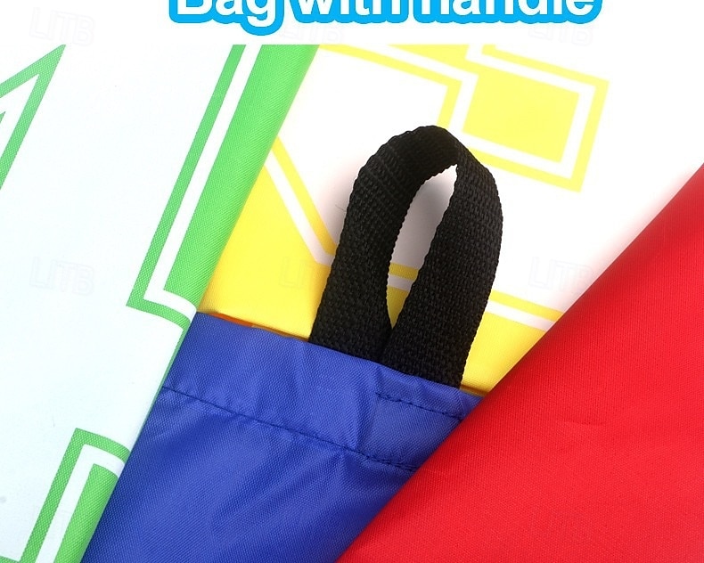 Lot de 4 sacs de saut kangourou en toile durables - lavables à la main, non électriques, sans plumes - rouge/vert/bleu/jaune pour jeux de pelouse en plein air, sports interactifs en famille de 2025 ? $22.99 –P3