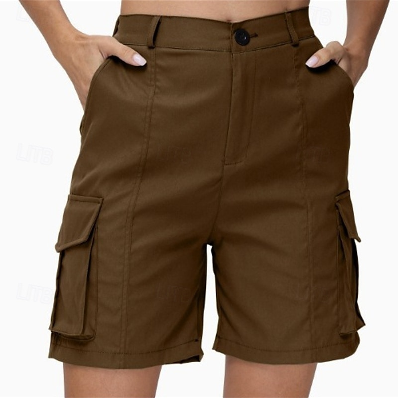 Per donna Shorts da corsa Shorts Cargo Shorts da escursionismo Esterno Vestibilità regolare Asciugatura Rapida Pantaloncini Elastico in vita Grigio scuro Nero Caccia Arrampicata Corsa S M L XL XXL del 2025 a $24.99 –P9