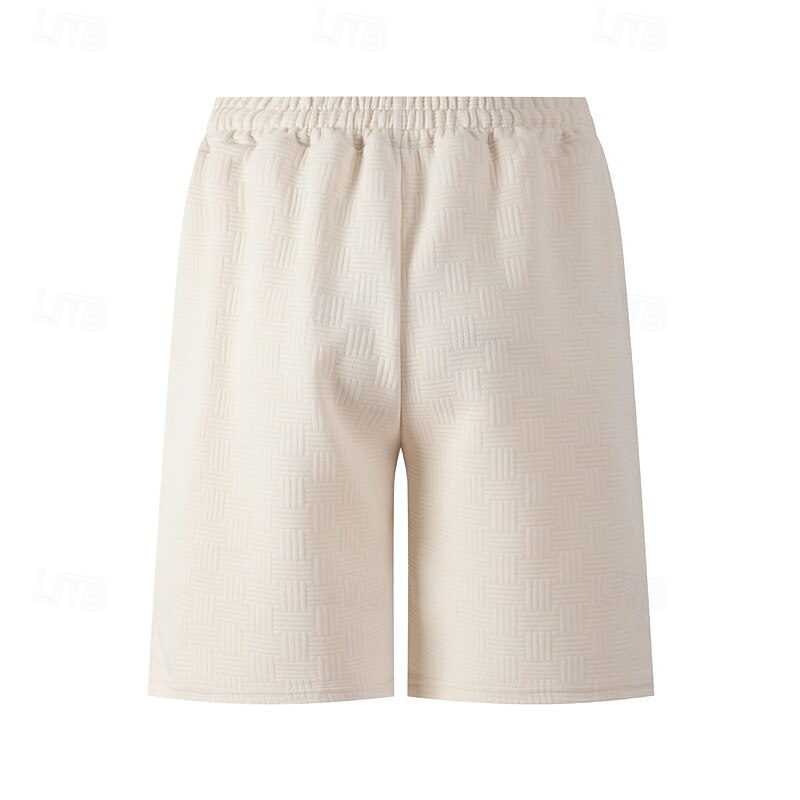 Herr Atletiska shorts Svett shorts Shorts Sommarshorts Ficka Snörning Elastisk midja Slät Komfort Andningsfunktion Kort Utomhus Sport Klassisk Ledigt Svart Vit 2025 - $18.99 –P4