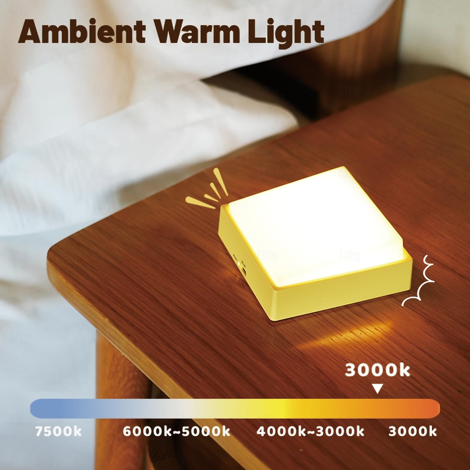 Wireless Dimmable Novelty Night Light, Magnetic Portable Battery Operated Wall Sconce Rechargeable, Toggle Design, for Bedroom, Nursery, Bathroom, Hallway, Kitchen 2025 - $12.99 –P2