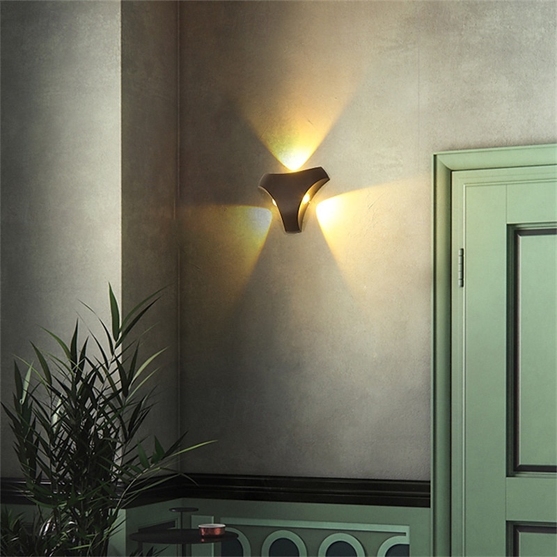 Aplique de pared para exterior con sensor de movimiento, ajustable, impermeable, IP65, iluminación de pared, aplique LED de aluminio para exterior, para interior, exterior, patio, porche, 110-240 V 2025 - $61.99 –P3