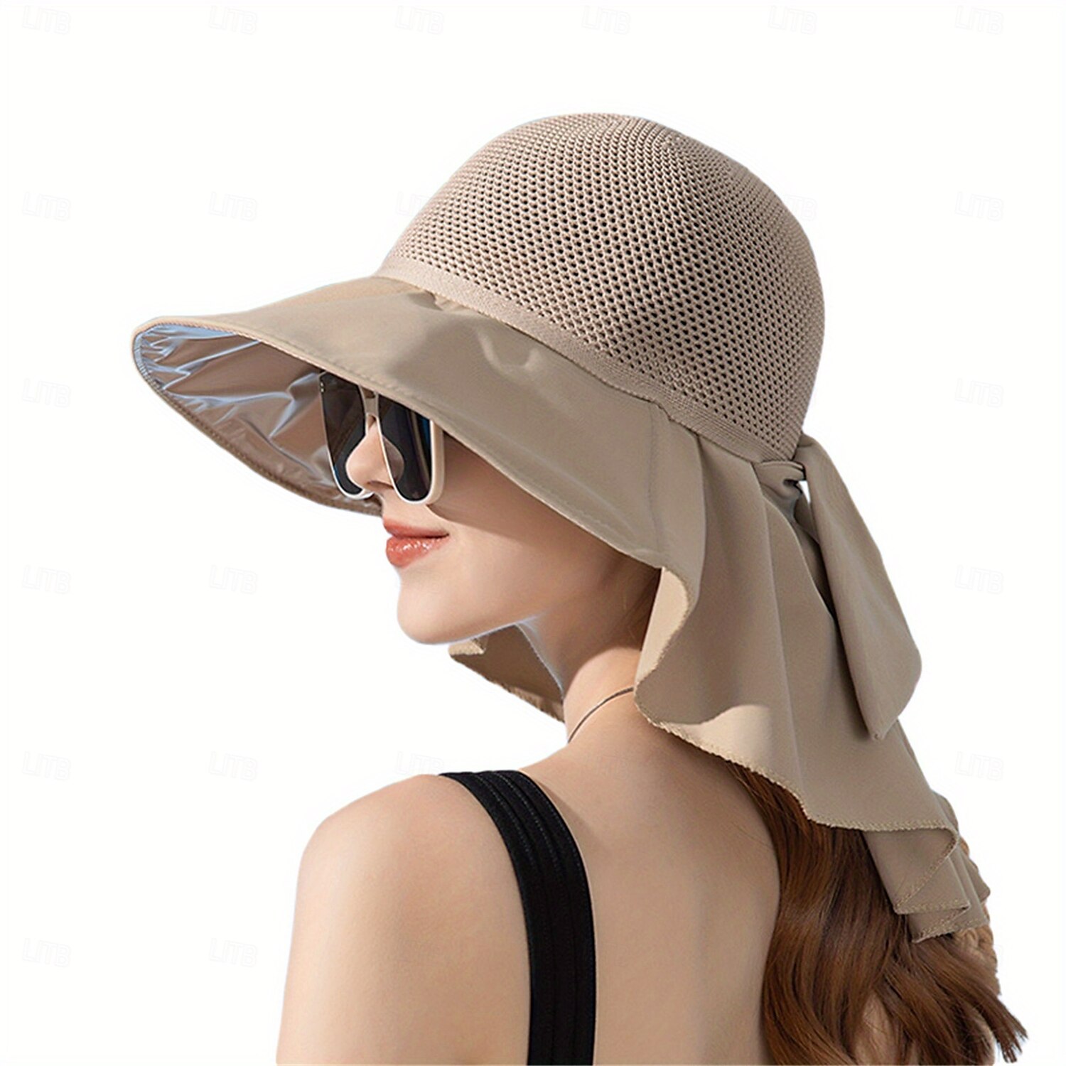 Women's Foldable Wide Brim Sun Hat with Neck Flap - UV Protection Cotton Beach Hat for Outdoor Hiking, Picnics & Summer Activities, Hiking Accessory | Foldable Hat | Breathable Fabric, Camping Gear 2025 - $25.99 –P8